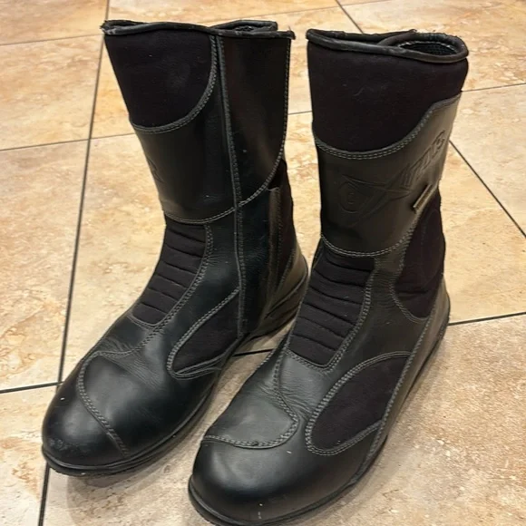 Oxtar Gore Tex Motorcycle Biker Boots Women' Leather Made in Italy EU 45 - Picture 4 of 16